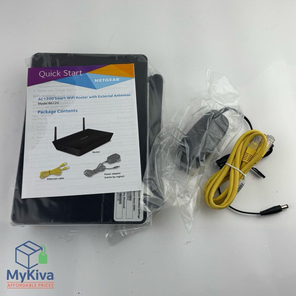 NETGEAR AC1200 Smart WiFi Router R6220 Dual Band with External Antennas